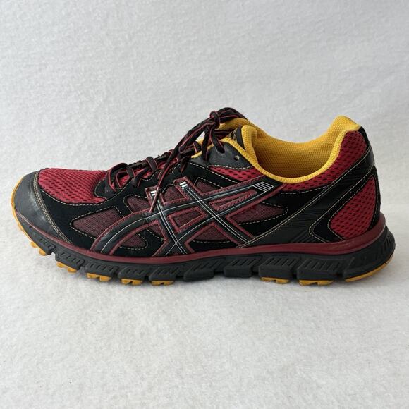 ASICS GEL-Scram Men\'s 10 Brick Sun Durable Trail T2J1N Comfort Athletic Shoe Red main image 10